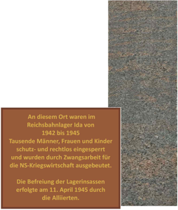 Gedenktafel - neu